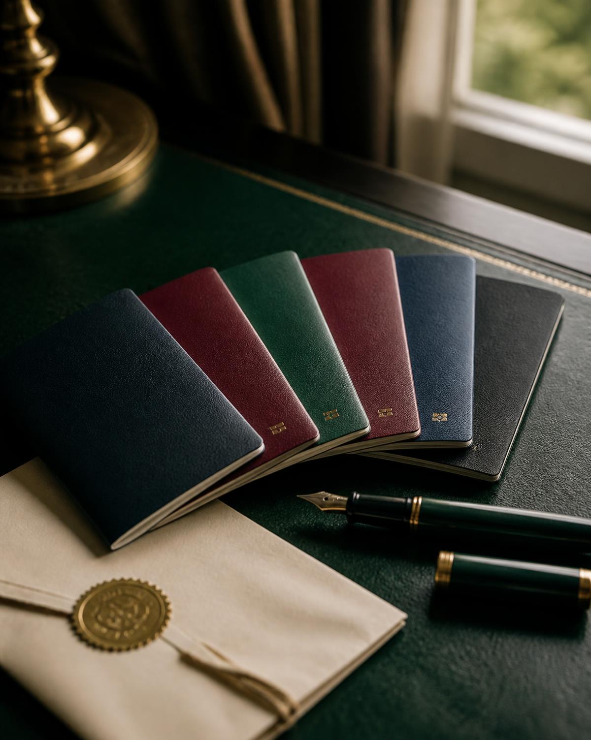 Passports from several jurisdictions on an advisor's desk